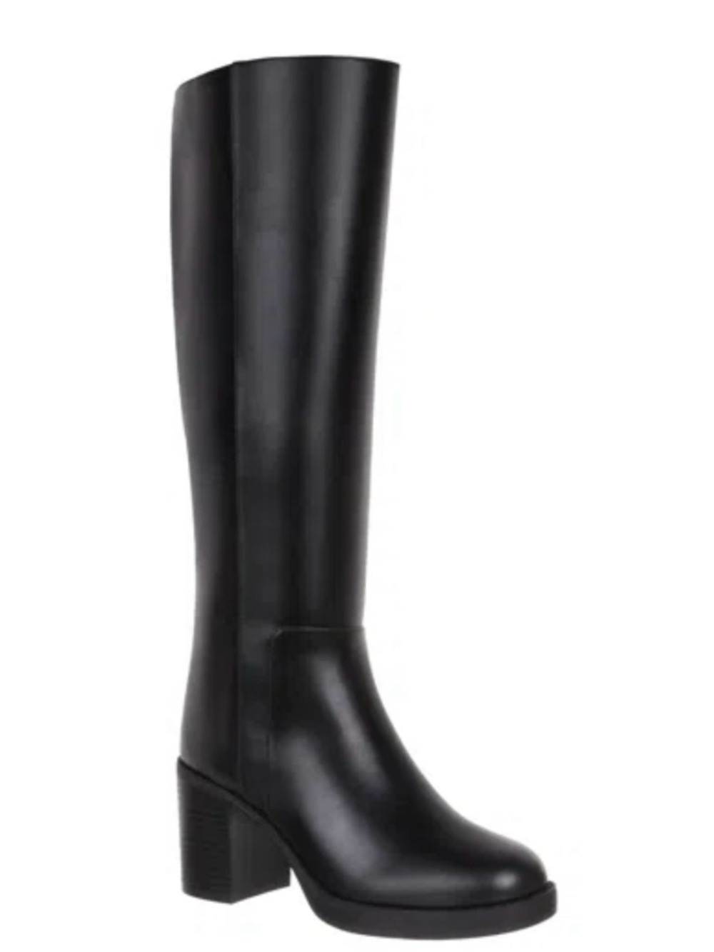 On 34th Priscillaa Zip uRound Toe Tall Knee High Boots Black Sz 9.5 - NWT